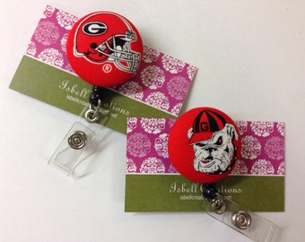Georgia Bulldogs Retractable Badge Reel