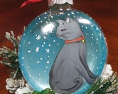 Cat Ornament, Cat Art, Holiday Ornament for Anytime Cat Ornament, Cat Art, Holiday Ornament for Anytime
