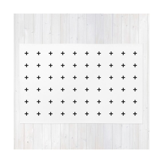 Black and White Cross Plus Sign Nordic Rug by PencilMeInStationery