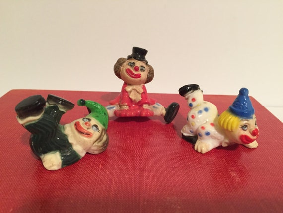 Vintage Clown Cake Toppers Cake Decorations By GirlGoesVintage