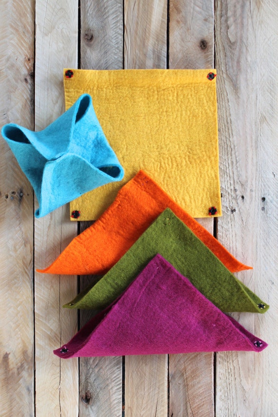 Reusable Felted Wool Gift Wrap by bomisch on Etsy