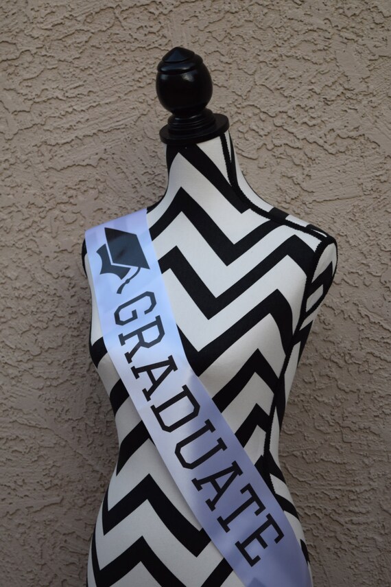 Graduate Sash . Graduation Sash . Graduation Party Sash