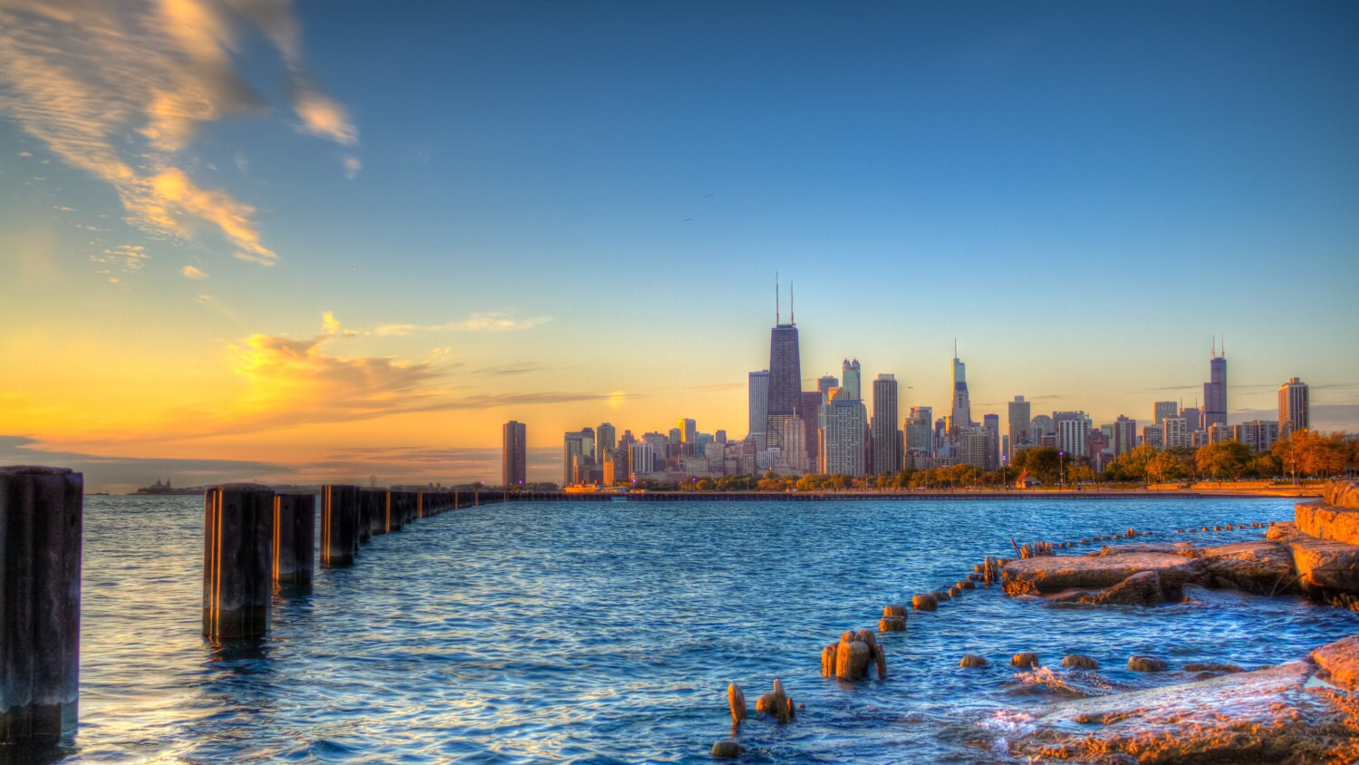 Sunrise at Fullerton Beach 1 Chicago Fullerton Beach