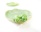 Tiny Frog Earrings Frog Stud Ceramic Frog Gift Green Frog Miniature Frog Tiny Animal Jewelry Frog Jewelry Green Stud Ceramic Stud