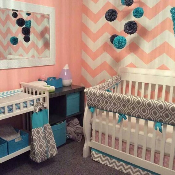 Crib bedding Baby Bedding Crib Set by CustomBEBEtextiles on Etsy