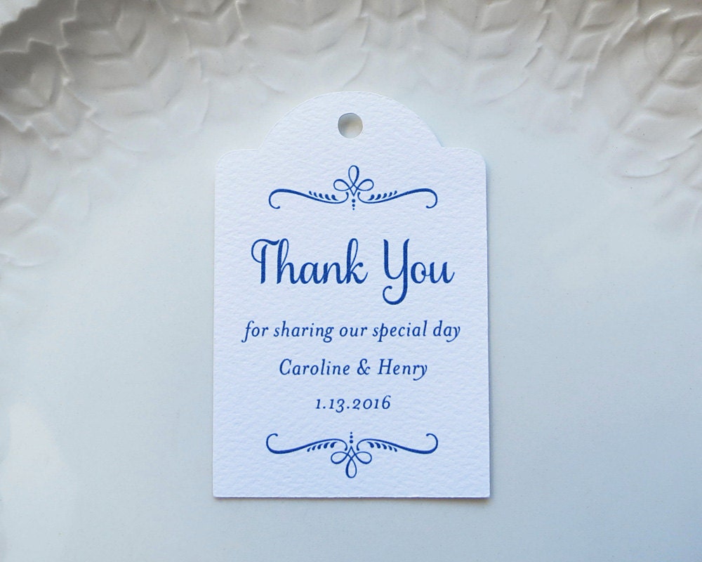 you template favor wedding thank tag Tags Gift or Tag Blue Baptism Wedding Personalized Favor Navy