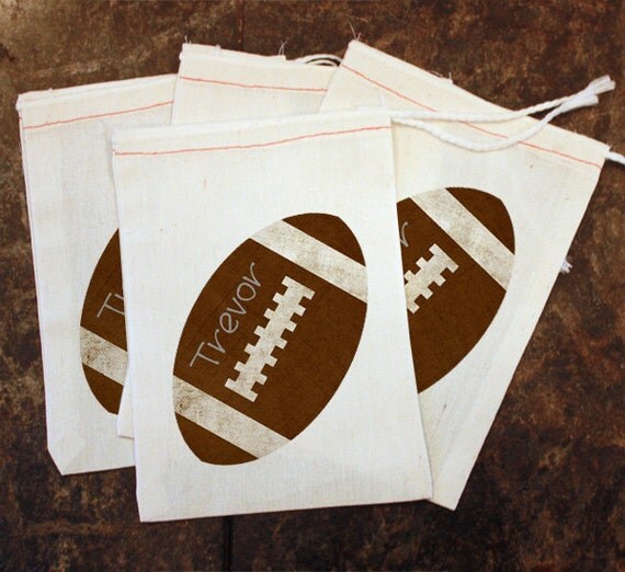 Football Party Favor Bags Kids Football Birthday Party Decor