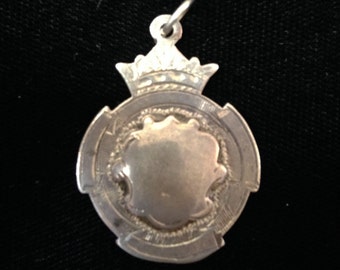Antique english sterling silver sport medal