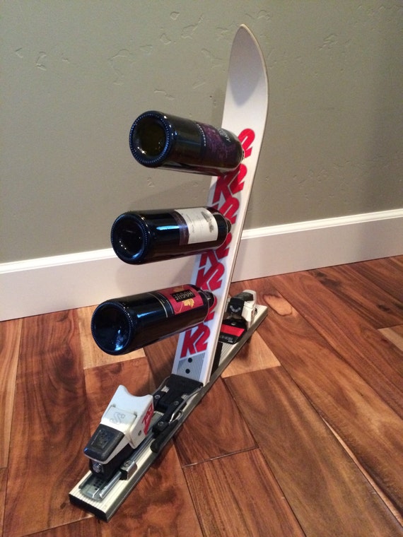 Ski Wine Rack 3 Bottles