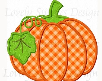 Thanksgiving Pumpkin Applique Machine Embroidery Design NO:0255