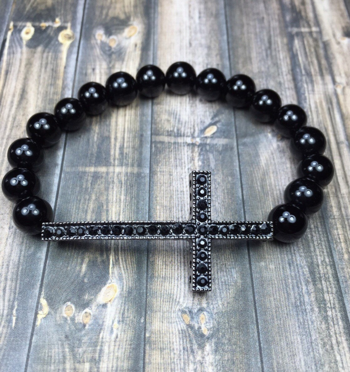 Cross Bracelet Beaded Bracelets Womens Bracelets By Sjijewelry