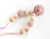 Nursing necklace / Teething necklace / Crochet nursing necklace / Boho / Necklace with crochet pendant Nursing necklace / Teething necklace / Crochet nursing necklace / Boho / Necklace with crochet pendant
