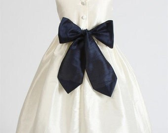 Ivory Lace Tutu Dress Ribbon Bow Sash Half Sleeve Short Kids Party Dresses