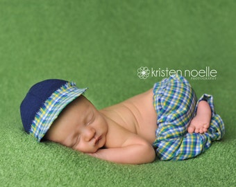 Newborn boy set, Newborn boy baseball cap , newborn boy pant, newborn boy Baby Pant Set, newborn photo prop