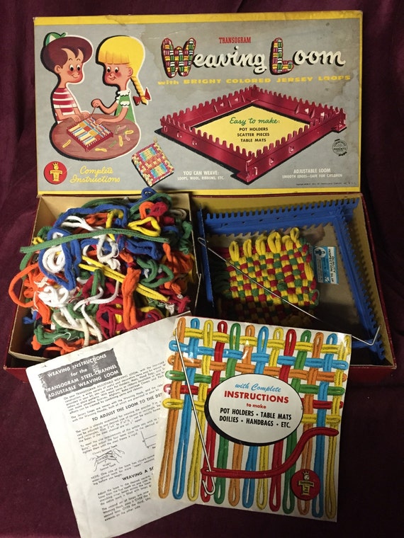 Vintage Weaving Loom 1954 Transogram Toy