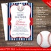 Baseball Baby Shower Invitations Editable Pdf by Studio20Designs