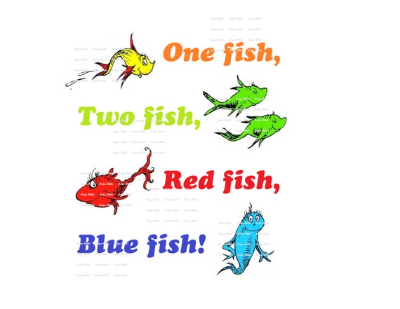 One fish Two Fish Red Fish Blue Fish High by BoutiqueMalaika