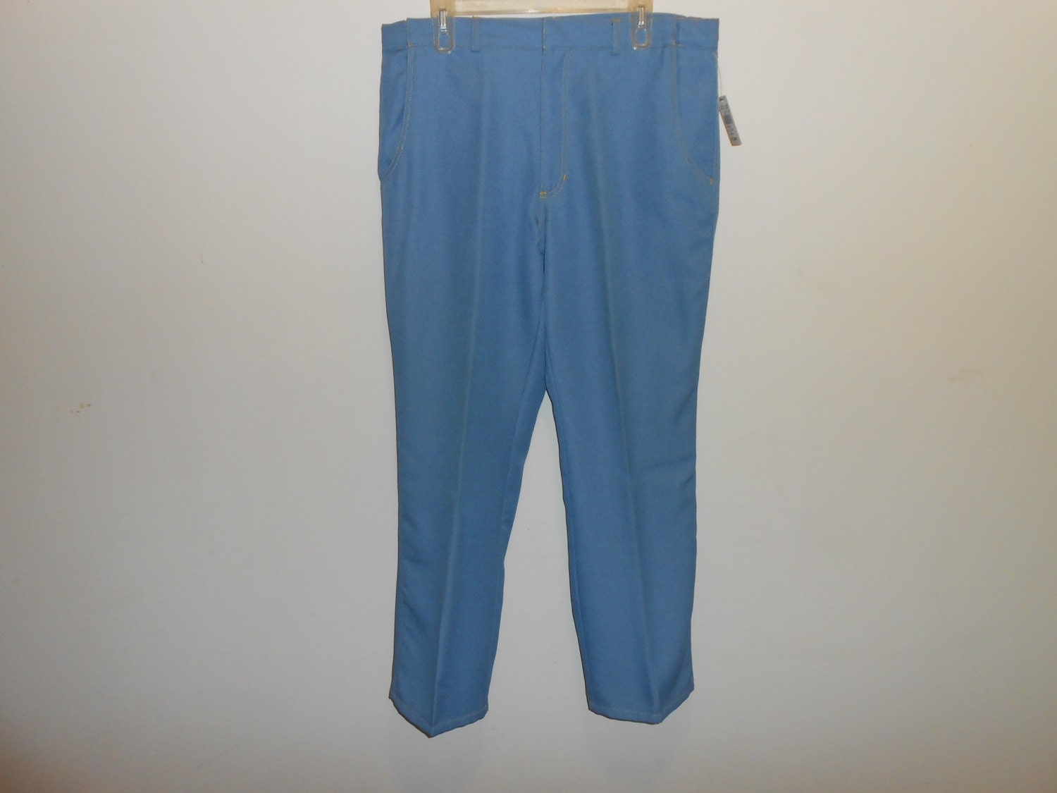 Vintage 70s Haband Men's Polyester Pants Stretch Waist