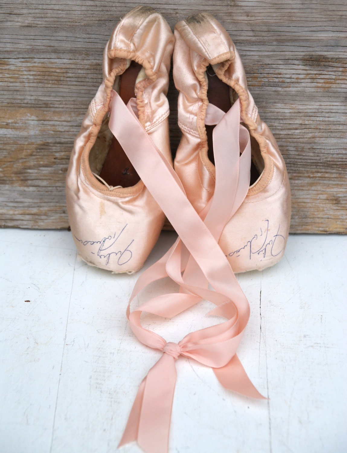 Vintage Autographed Ballet Shoes Pointe Shoes Julie Tobiason