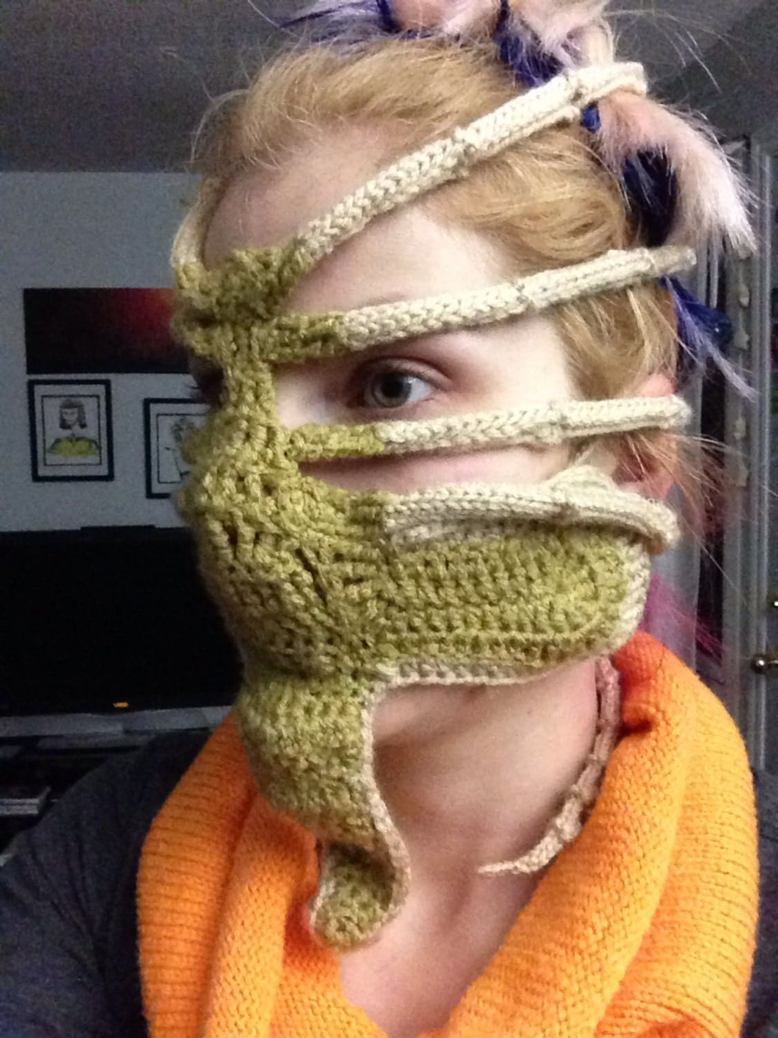 Xenomorph Alien Face Hugger Ski Mask
