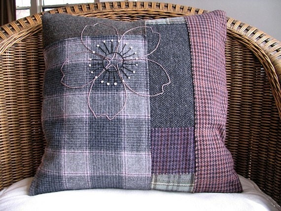 Handmade Pillow Cover / Rustic Farmhouse Decor / Hand Handmade Pillow Cover Rustic Farmhouse Decor Hand