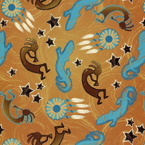 Southwest Kokopelli Fabric Dreams from Kokopelli by David