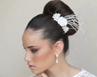 Vintage style bridal earrings, wedding jewelry, bridal accessories