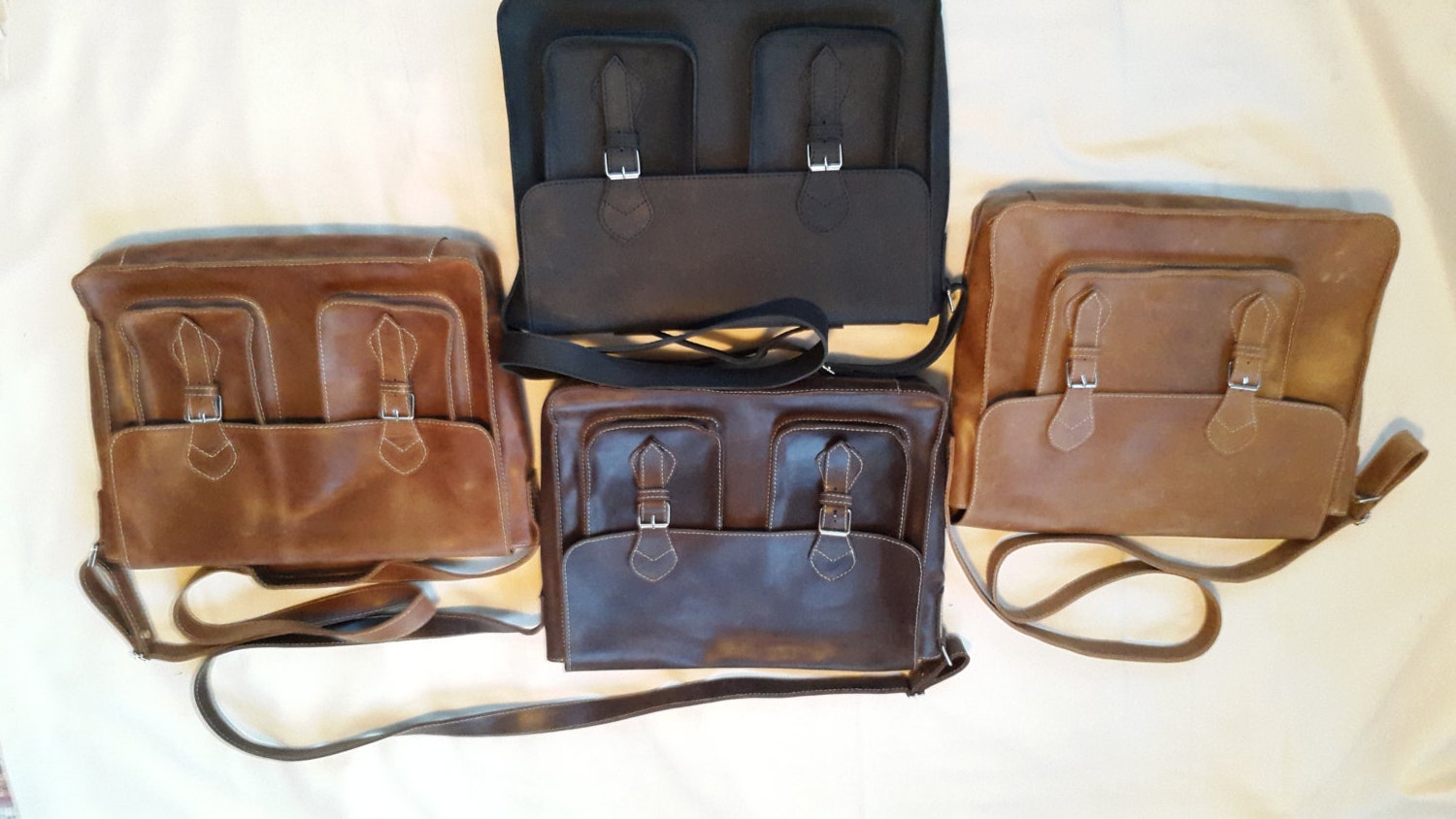 Handmade Ethiopian Leather Laptop Bag