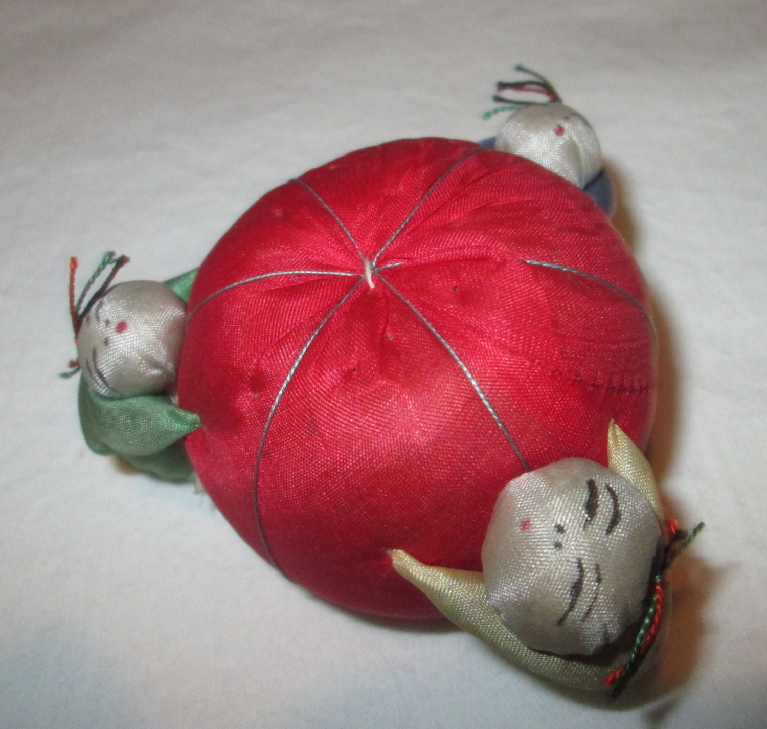 Vintage Japanese Pin Cushion Handmade Made in Occupied Japan