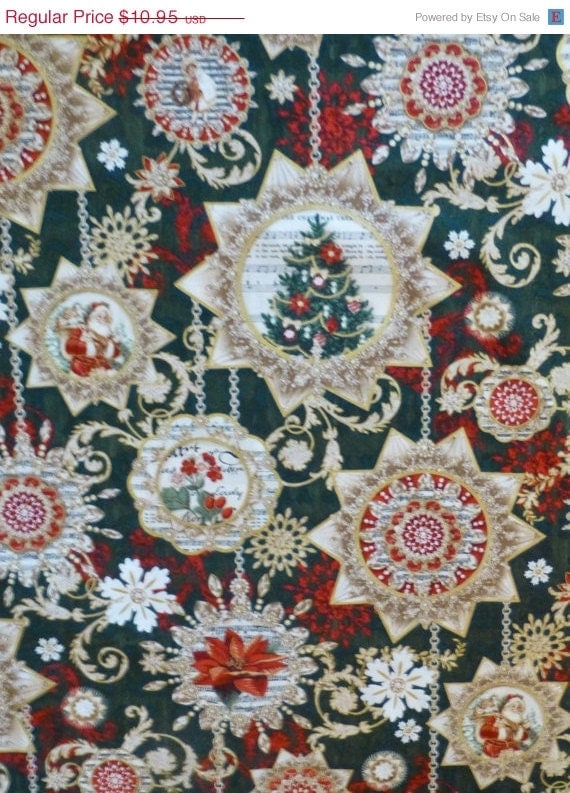 Cotton Fabric, Quilt, Home Decor, Decorating, Craft,Christmas, Holiday ...