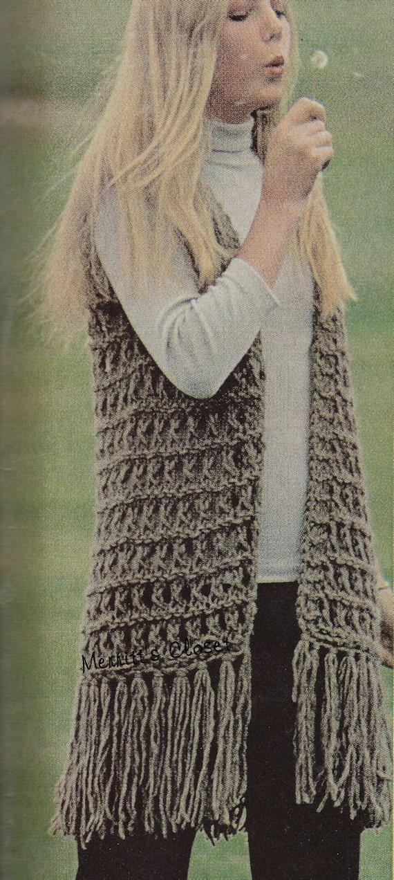 QUIck to MAke in modern Chunky yarn Jumbo Knit Vest with