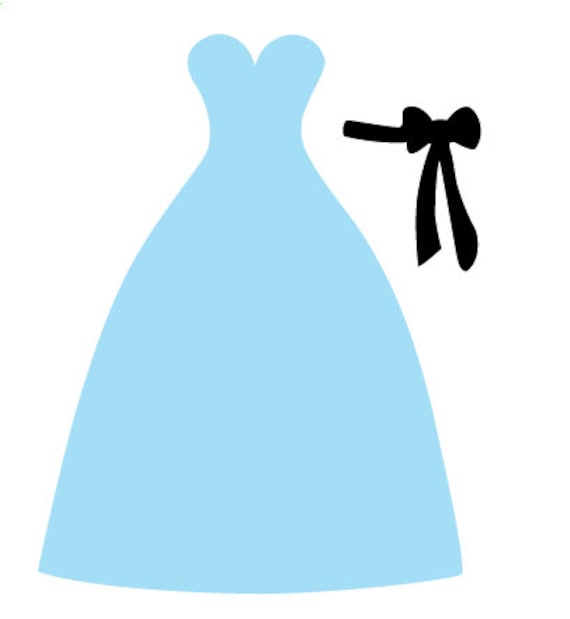 Download Long Dress with Sash File for Cutting Machines | SVG and ...