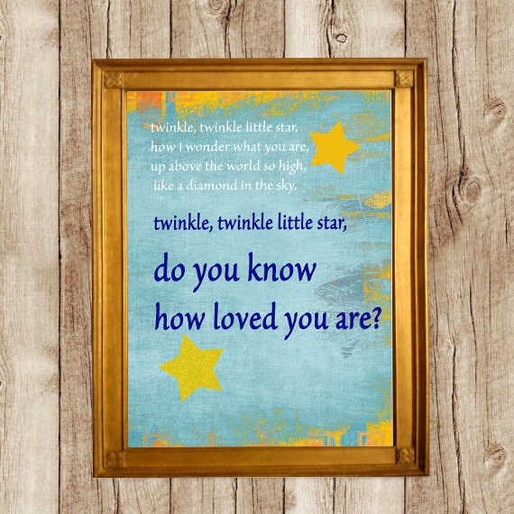 Items similar to Twinkle Twinkle Little Star on Etsy