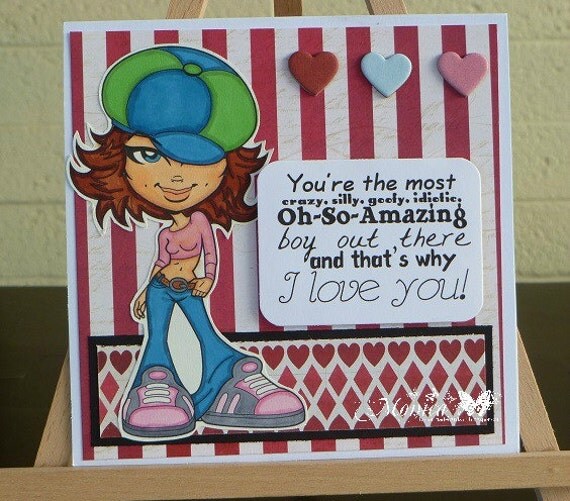 Handmade Valentine's Day Card - You're the most....