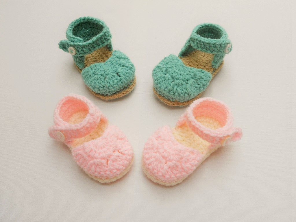 Crochet baby sandals Crochet Baby shoes Summer sandals