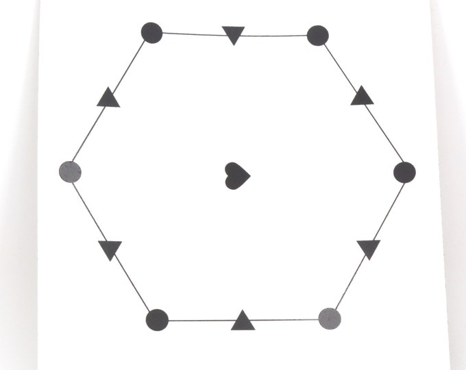 Hexagon Crystal Grid, Crystal Grid Layouts, Instant Download
