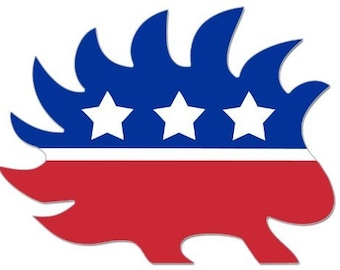 Libertarian Porcupine Shaped Logo Sticker Window Car Decal Vinyl CDD-506108
