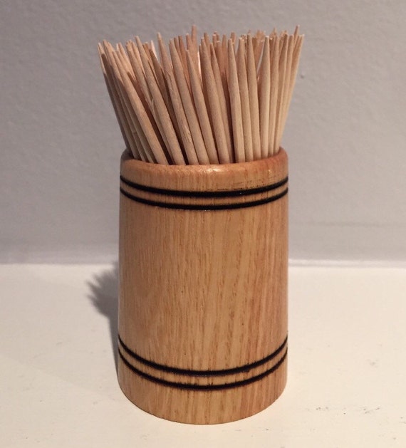 Hand Turned Toothpick Holder Toothpick by EmpatheticElephant