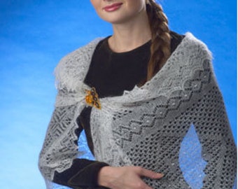 Woman shawl. Wedding shawl Knitted Orenburg shawl.