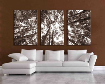 panel multi canvas wall decor nature hanging pine