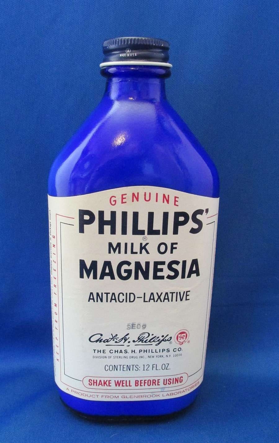 Antique milk of magnesia bottle