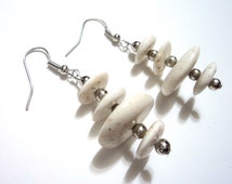 Brown - Sonali Stone Work Fabart Earrings main image 1