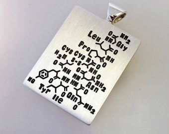 Love Molecule Oxytocin Necklace Oxytocin Jewelry Chemistry Jewelry Oxytocin Molecule Necklace Jewelry Science Jewelry Biology Necklace Trend