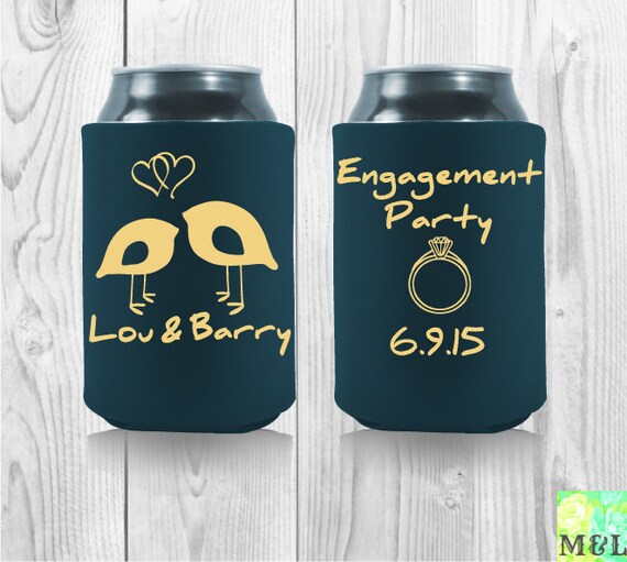 Engagement Party Koozies Beer Koozies For Your by MintandLemon