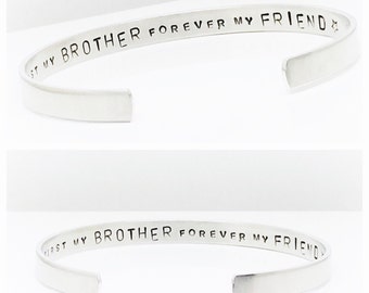 Mens Gift | Brother Gift | Gifts for Men | Gifts for Him | Personalised Custom Brother Bracelet by Glam and Co M301