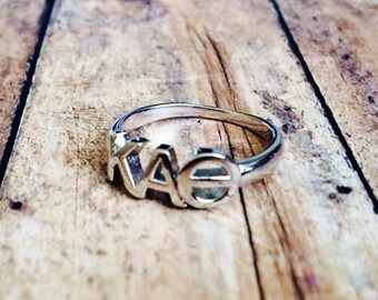 Kappa Alpha Theta Classic Letter Ring | Sorority Ring | Kappa Alpha Theta Ring | Theta Ring | Kappa Alpha Theta Jewelry | Sorority Jewelry