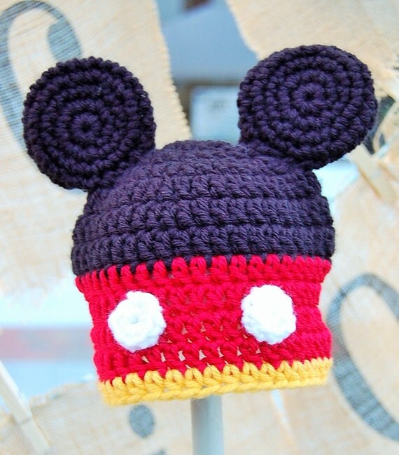 Crochet Mickey Mouse beanieCrochet Mickey by hngracecollections