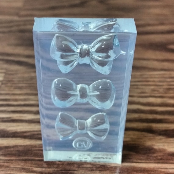 Bow MoldSugar PasteSoapPlasterCold by ClearViewMolds on Etsy