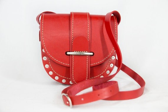 cross body red bag