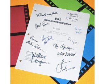 The X-FILES Pilot Episode TV Script Signed Autographed: David